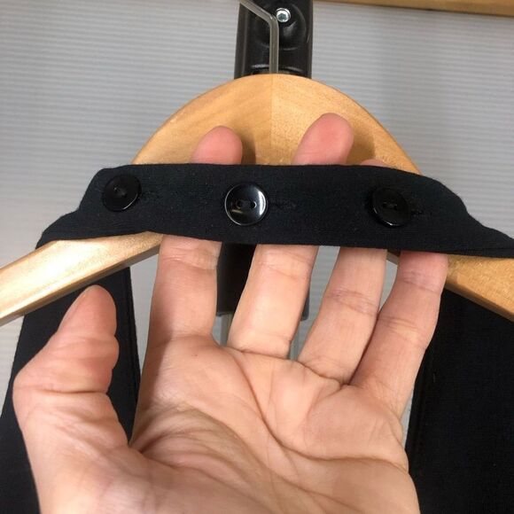 JACOB Black Halter Fit & Flare Midi Dress Sz 7/8 - Picture 4 of 7